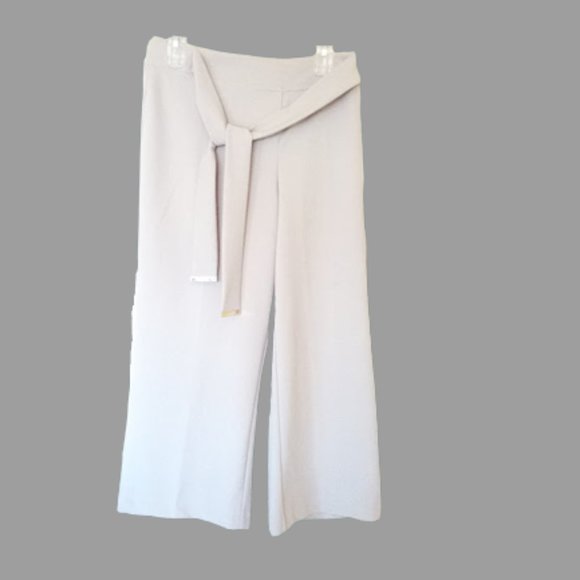 CALVIN KLEIN Capris Culottes Cropped Wide Leg Pants Medium (Fit Large) - Picture 2 of 5